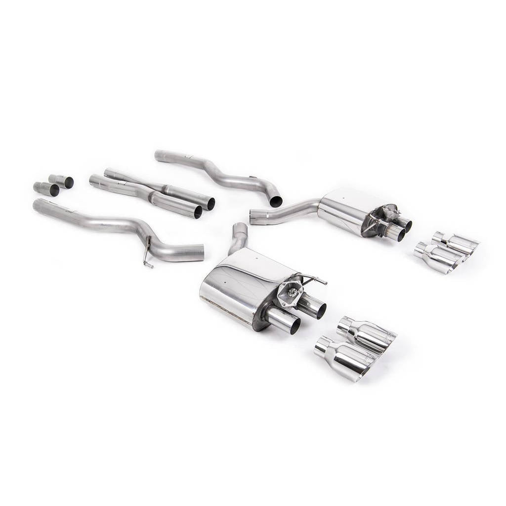 MILLTEK SSXFD282 Cat-back Quad 100mm GT100 FORD Mustang 5.0 V8 GT Photo-0 