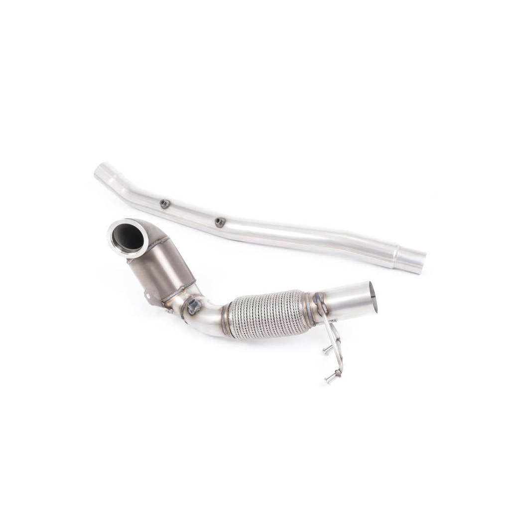 MILLTEK SSXVW513 Large Bore Downpipe and Hi-Flow Sports Cat AUDI S3 2.0 TFSI quattro 3-Door 8V.2 Photo-0 