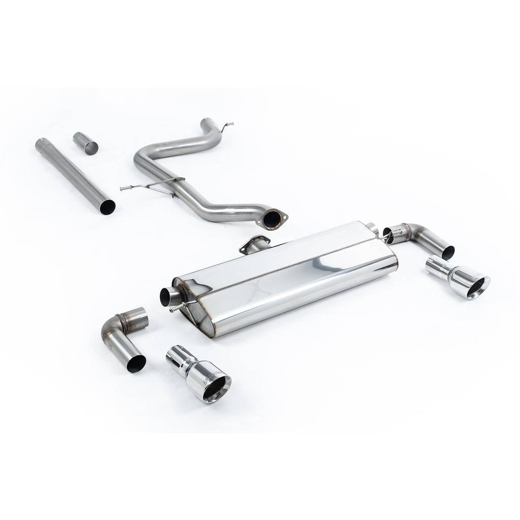 MILLTEK SSXVW528 Cat-back Dual 100mm GT100 VW Golf Mk7.5 1.5TSI Evo GT & R-Line Photo-0 
