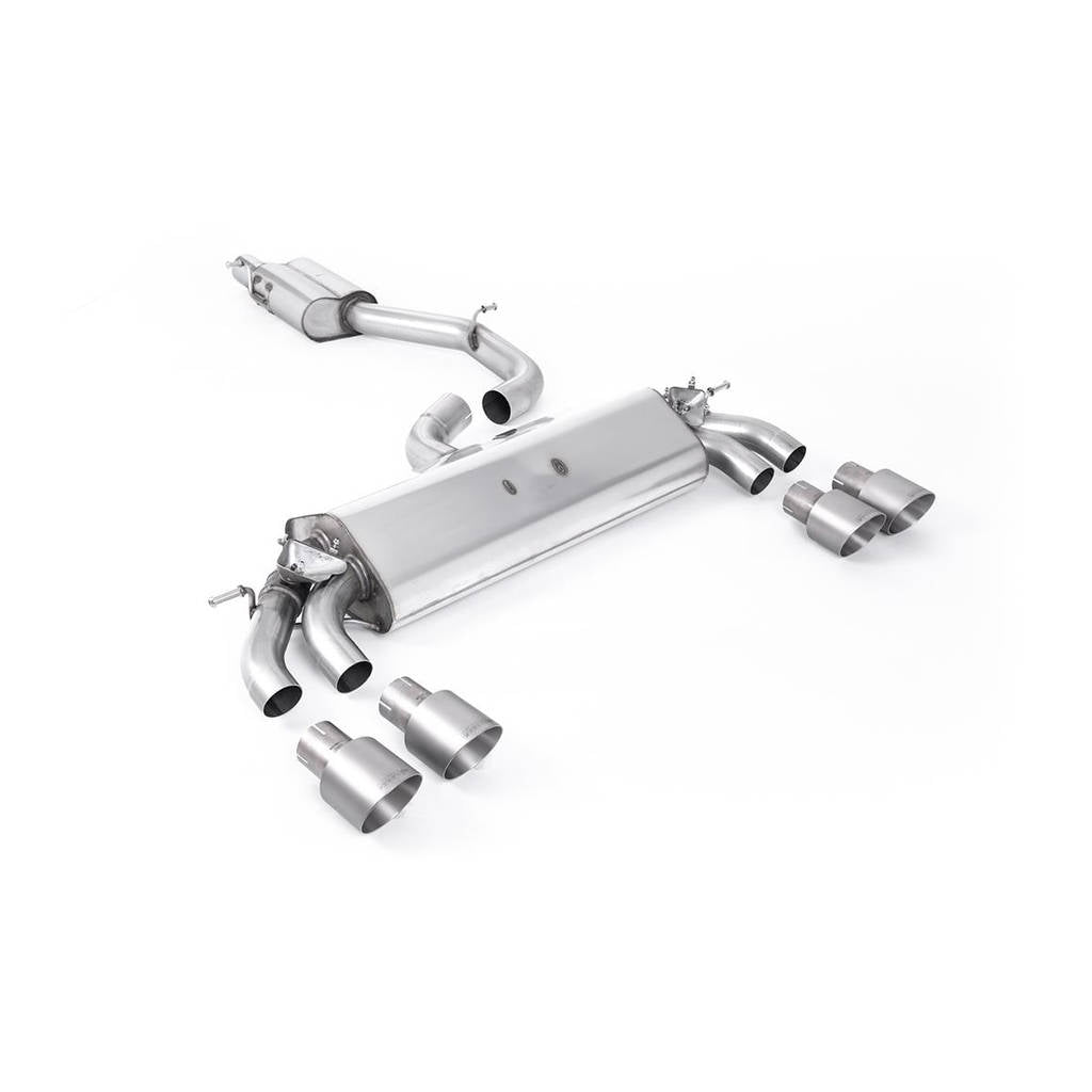 MILLTEK SSXAU776 Cat-back Quad 100mm GT100 AUDI S3 2.0 TFSI quattro 3-Door 8V.2 Photo-0 