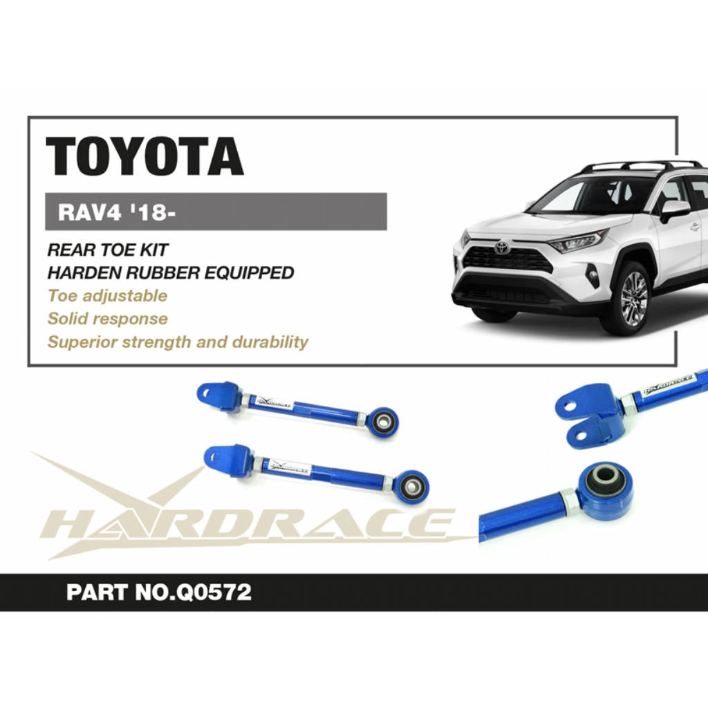 HARDRACE Q0572 TOYOTA RAV4 '18- REAR TOE KIT (HARDEN RUBBER) - 2PCS/SET Photo-2 