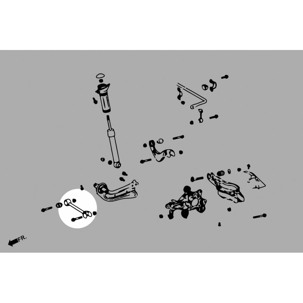 HARDRACE Q0572 TOYOTA RAV4 '18- REAR TOE KIT (HARDEN RUBBER) - 2PCS/SET Photo-6 