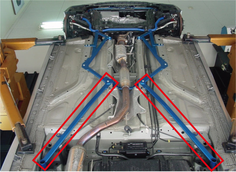 CUSCO 329 492 RS Power brace floor rear side for HONDA Civic Type R (FD2) Photo-1 