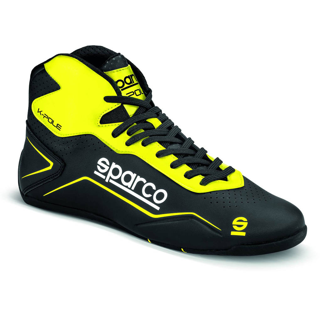 SPARCO 00126936NRGF K-POLE Karting shoes, black/yellow, size 36 Photo-0 
