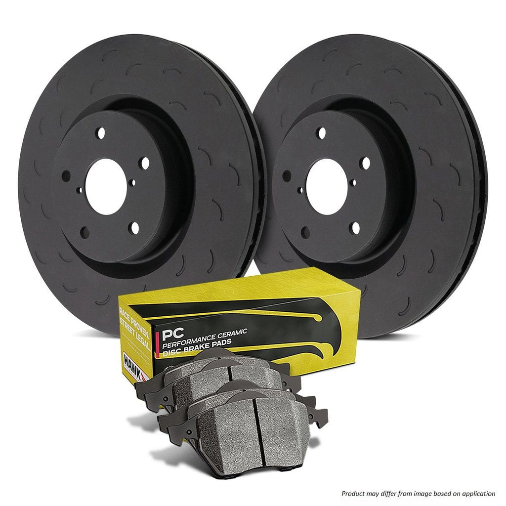 HAWK HKS4335.302Z Brake Kit (Rotor Talon Slotted-Only PC Brake Pad) Photo-0 