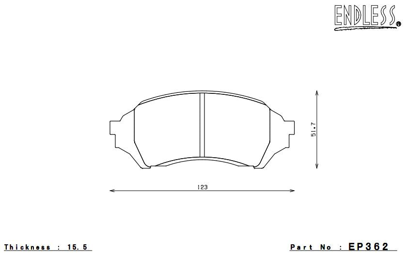 ENDLESS EP362MA45B Brake pads Photo-0 