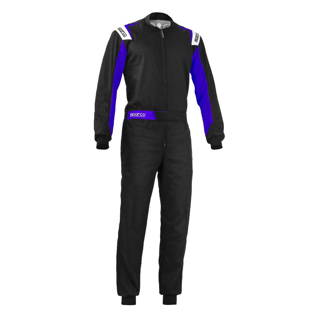 SPARCO 002343NREB2M ROOKIE 2020 Kart suit, NOT HOMOLOGATED, black/blue, size M Photo-0 