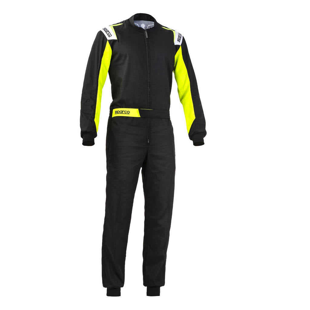 SPARCO 002343NRGF3L ROOKIE 2020 Kart suit, NOT HOMOLOGATED, black / yellow, size L Photo-0 