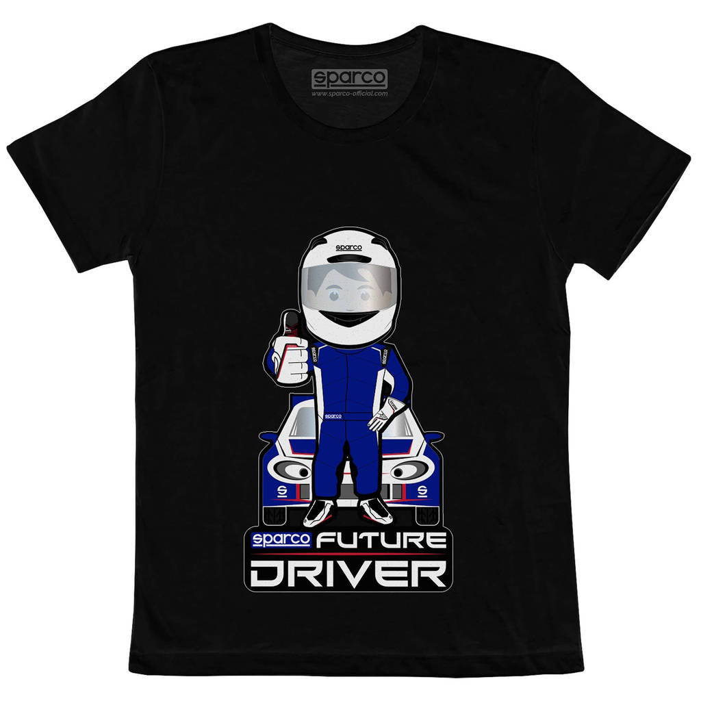 SPARCO 017013NR0304 T-shirt children's FUTURE DRIVER, black size 3-4 years Photo-0 