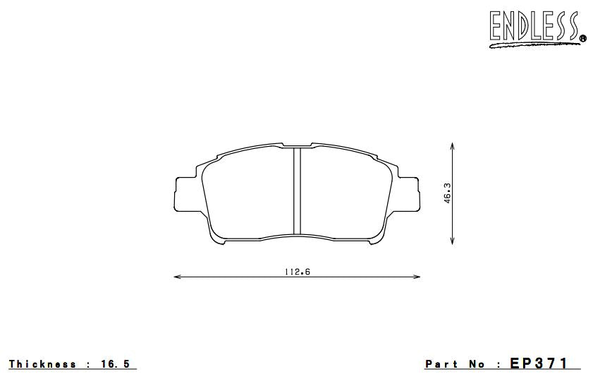 ENDLESS EP371SSY Brake pads Photo-0 