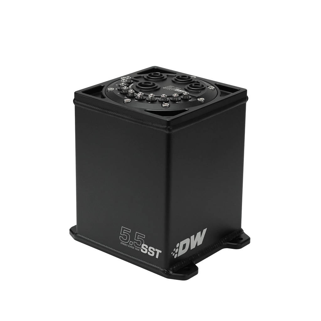 DEATSCHWERKS 6-000-55ST 5.5L Staged Surge Tank, UNIVERSAL. Fits 1, 2, or 3 DW200, DW300, or DW400 Fuel Pumps Photo-0 
