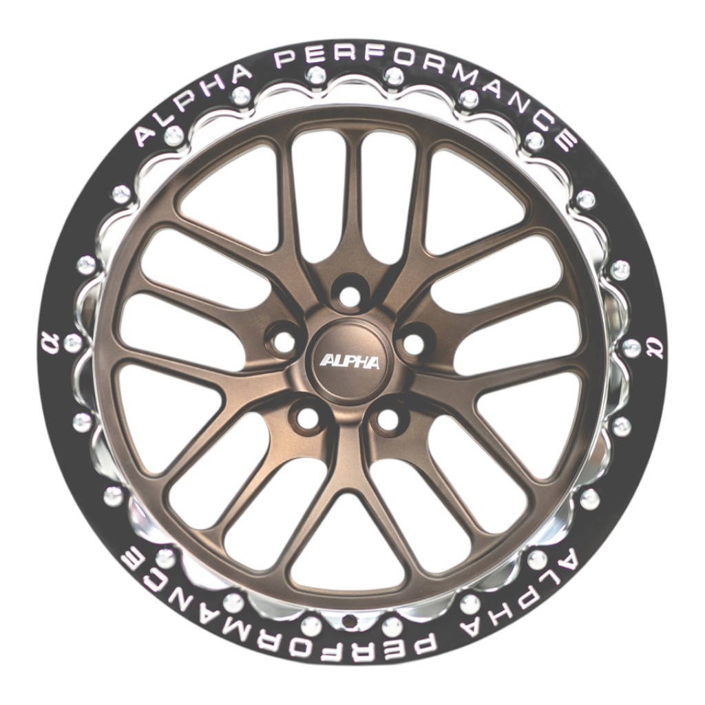 AMS AMSSB171F6555 2-Piece Rear Beadlock Drag Wheel 17X10" (Each) for NISSAN R35 GT-R Photo-0 