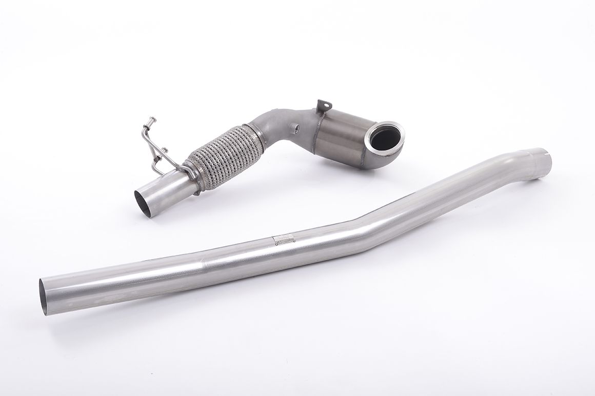 MILLTEK SSXVW387 Cast Downpipe with Race Cat AUDI S3 2.0 TFSI quattro 3-Door 8V Photo-0 