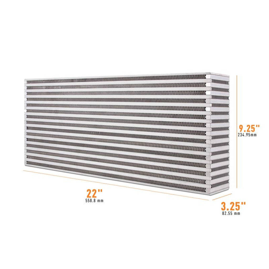 MISHIMOTO MMUIC-10 UNIVERSAL Air-to-Air Race Intercooler Core, 22"x9.25"x3.25" Photo-0 