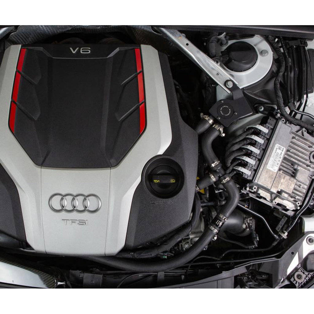 MISHIMOTO MMBCC-S4-18PBE AUDI B9 S4/S5 Baffled Oil Catch Can, PCV Side, 2018+ Photo-4 