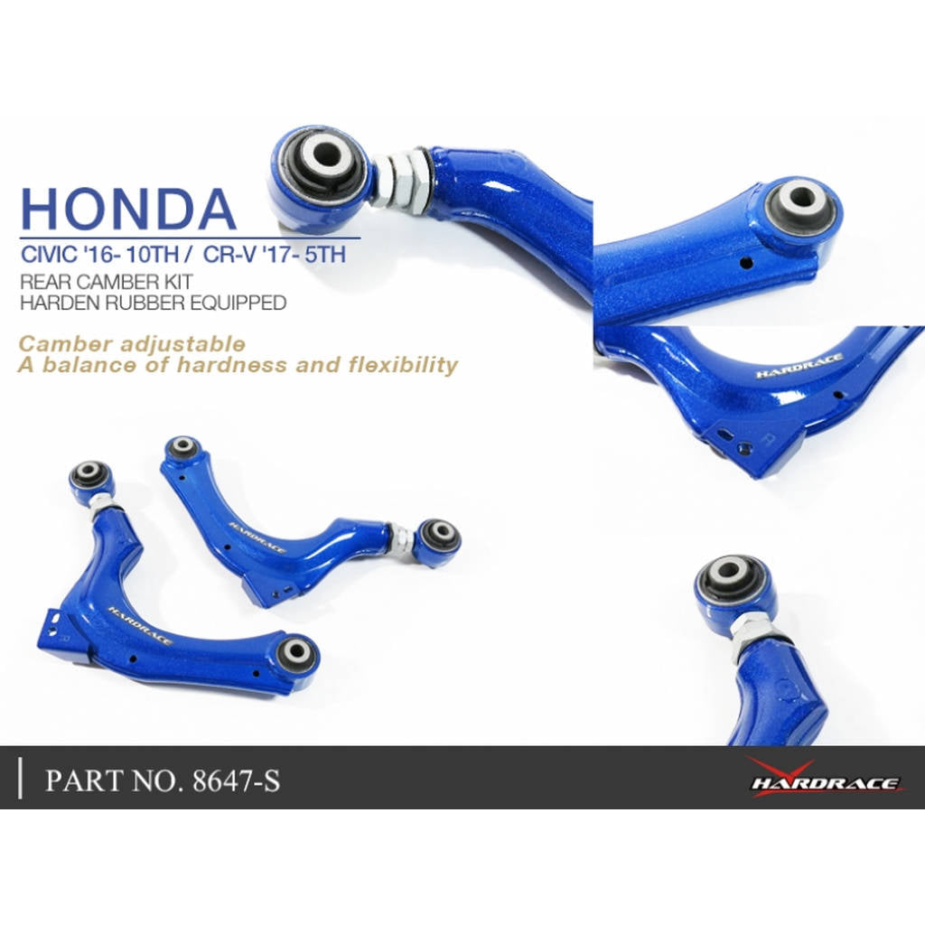HARDRACE 8647-S ADJ. CAMBER/TOE/CASTER ARM- HONDA CIVIC FC 16- Photo-4 