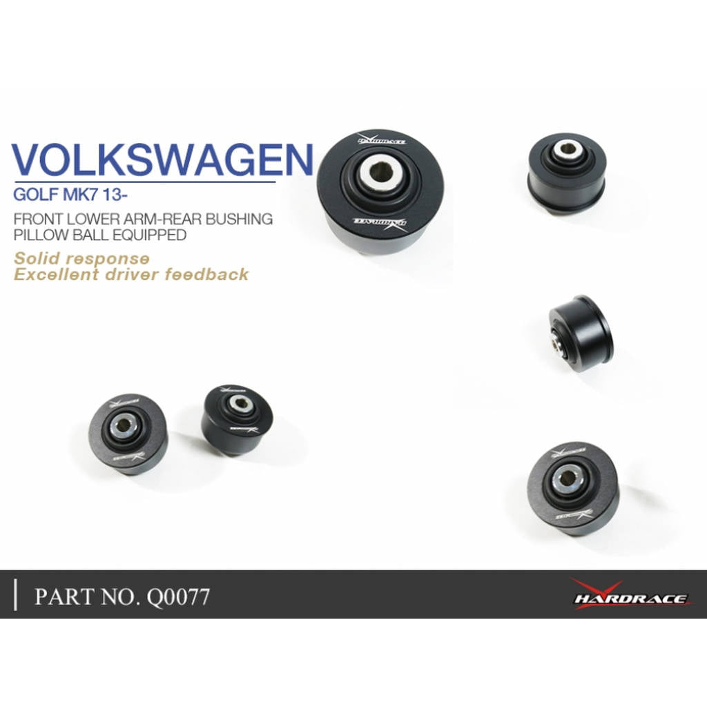 HARDRACE Q0077 Front Lower Arm-Rear Bushing, 2pcs for VW Golf R (MK8.5) 2024- / Golf R 8 2021- / AUDI RS3 (8V) 2013-2020 Photo-4 