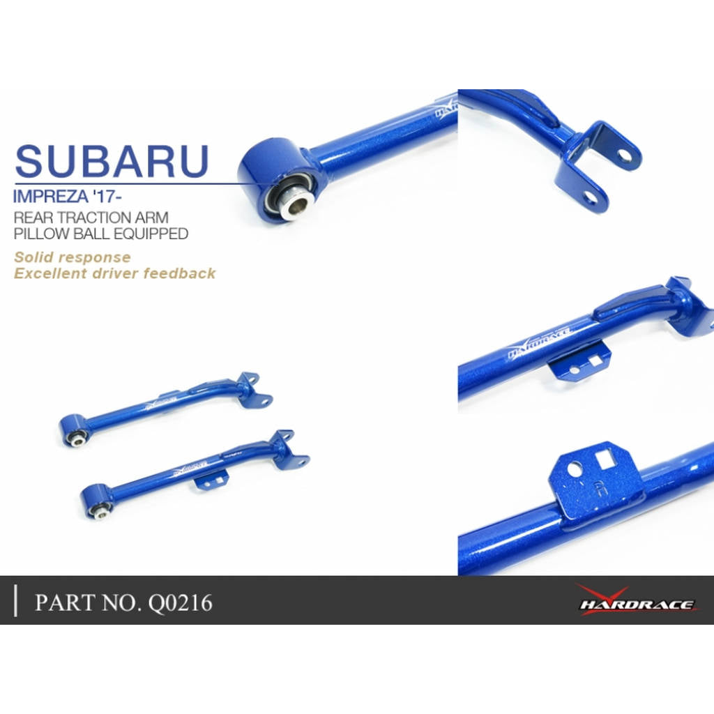 HARDRACE Q0216 ADJ. CAMBER/TOE/CASTER ARM- SUBARU IMPREZA GK/GT 17- Photo-4 