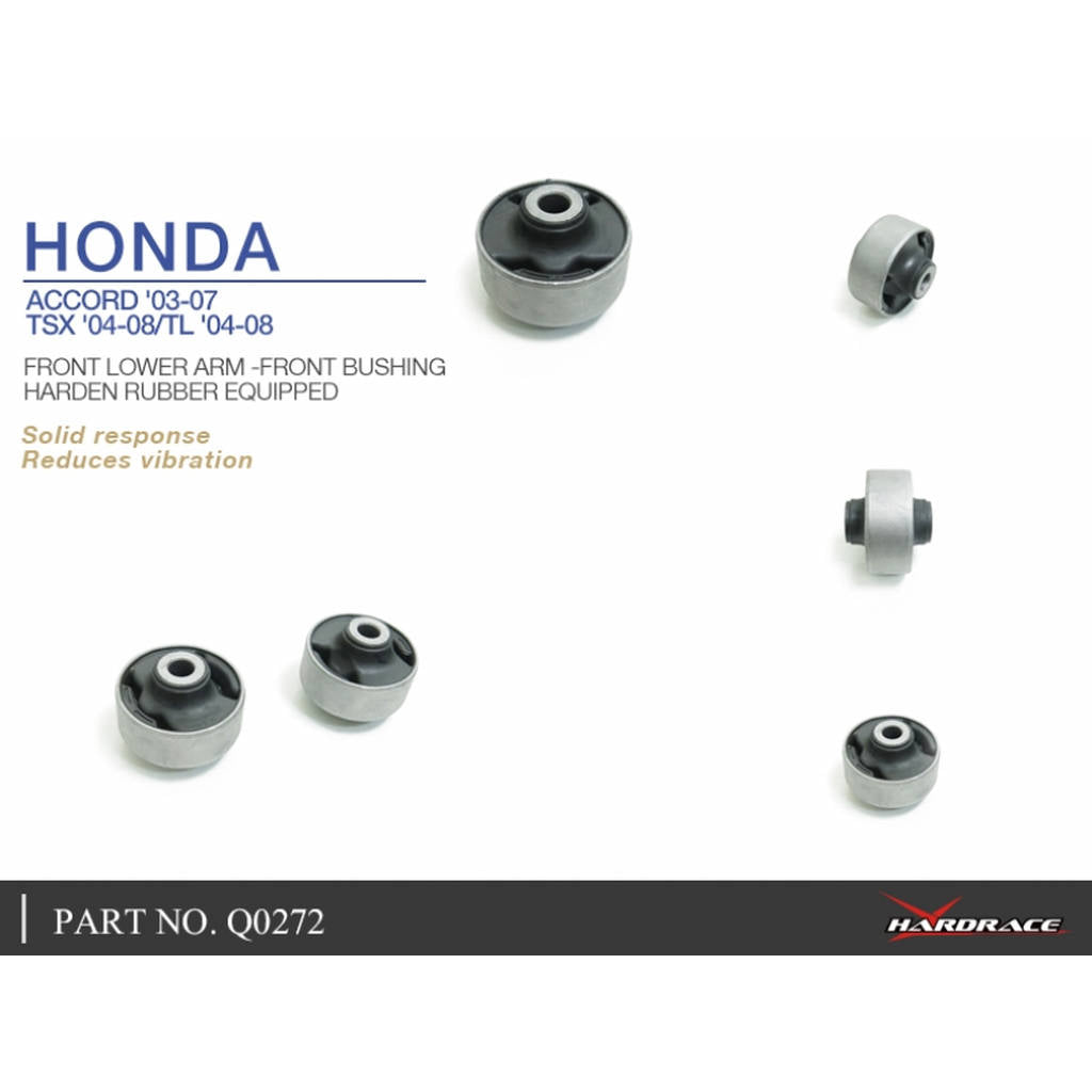 HARDRACE Q0272 HARDEN RUBBER BUSHING HONDA ACCORD CL7/CL8/CL9 03-07 Photo-4 