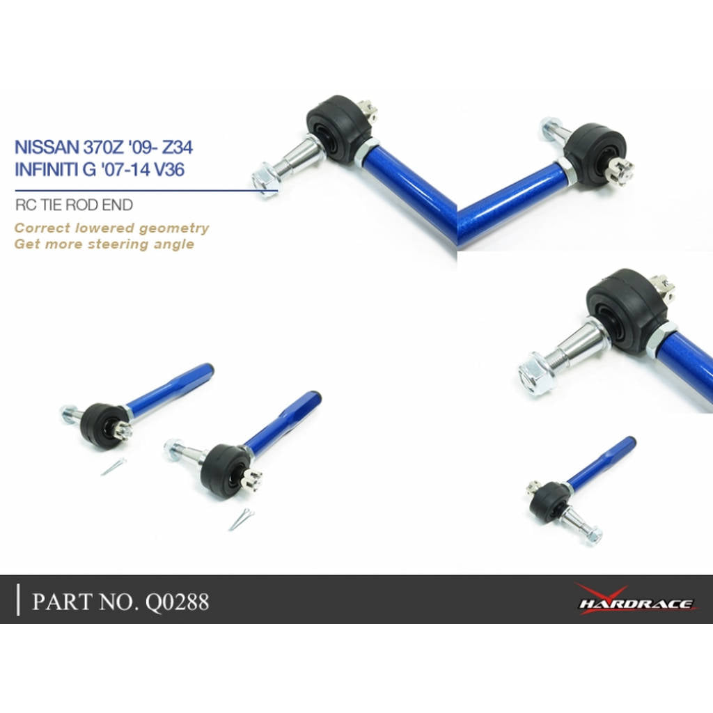 HARDRACE Q0288 RC TIE ROD END NISSAN 370Z Z34 09- Photo-4 