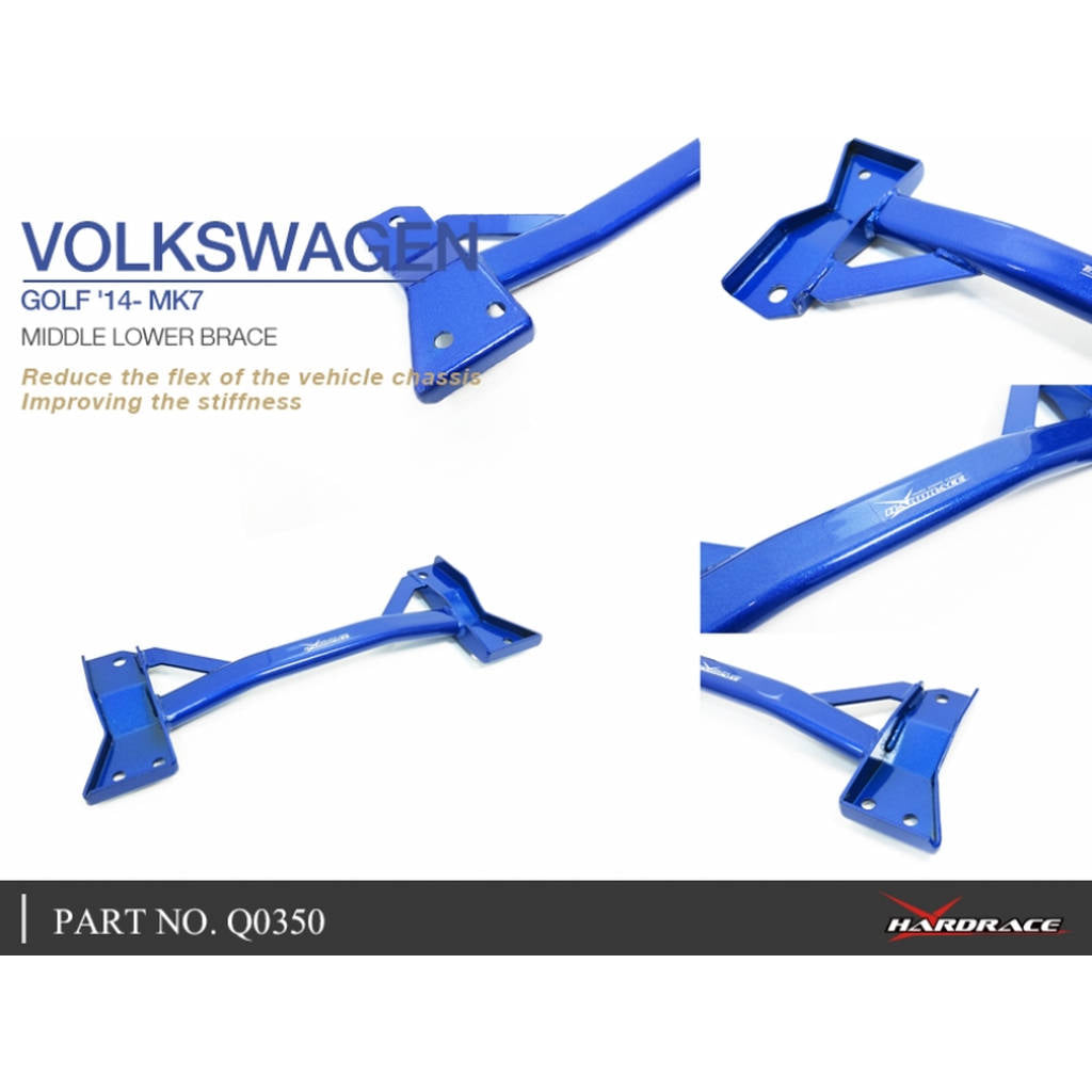 HARDRACE Q0350 BODY REINFORCED BAR VW GOLF MK7 14- Photo-4 