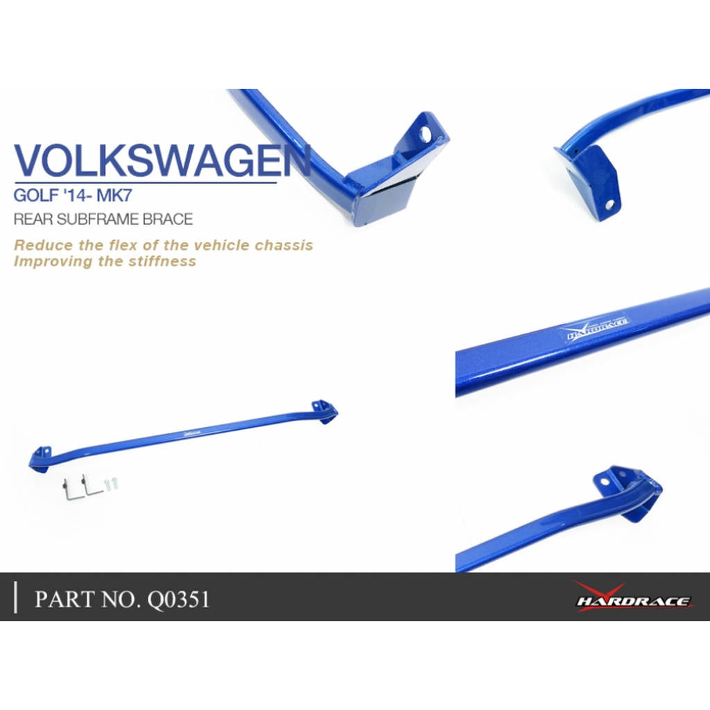 HARDRACE Q0351 BODY REINFORCED BAR VW GOLF MK7 14- Photo-4 