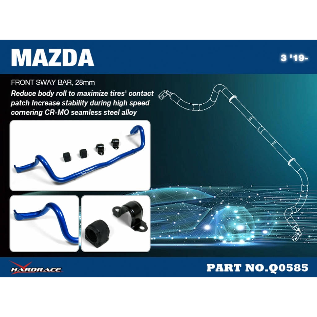 HARDRACE Q0585 SWAY BAR MAZDA MAZDA 3 BP 19- Photo-2 