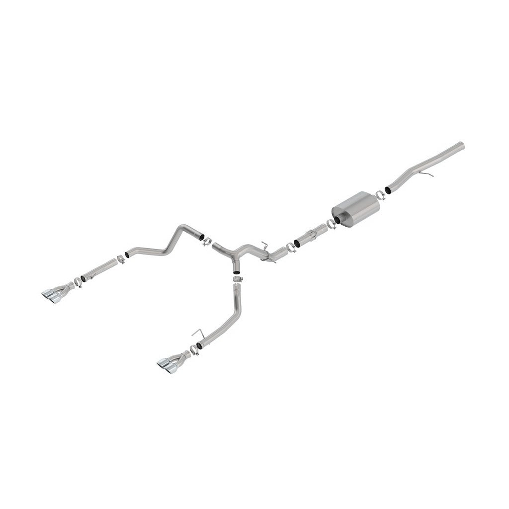BORLA 140784 Cat-Back "ATAK" 3.5", 2.75 D SQ RL AC 3.5" x 3.28" SQ x 5.42" CHEVROLET SILVERADO 1500 6.2L V8 AT Photo-0 