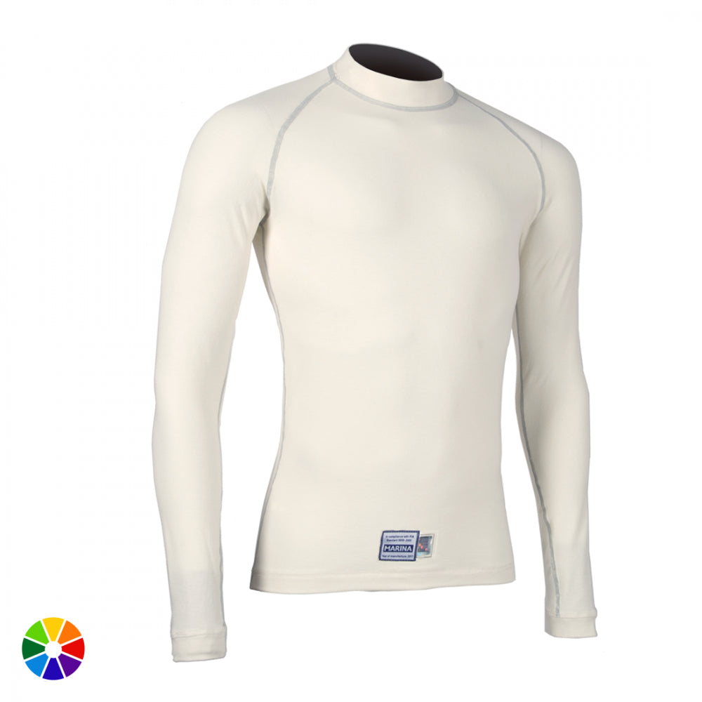 MARINA RACEWEAR R50-015:TXS-S FIA Underwear Top M2 White size XS/S Photo-0 