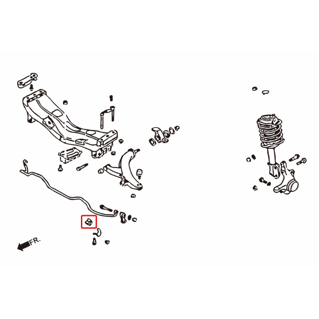 HARDRACE 6151 FRONT & REAR 20MM STABILIZER BUSHING 2PCS/SET SUBARU IMPREZA GC 18mm-20mm (2pc) Photo-3 