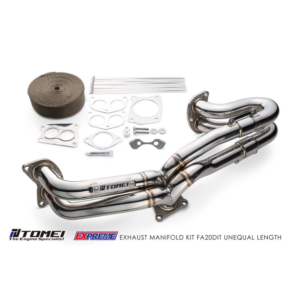 TOMEI TB6010-SB04A EXHAUST MANIFOLD KIT EXPREME FA20DIT UNEQUAL LENGTH with TITAN EXHAUST BANDAGE Photo-0 