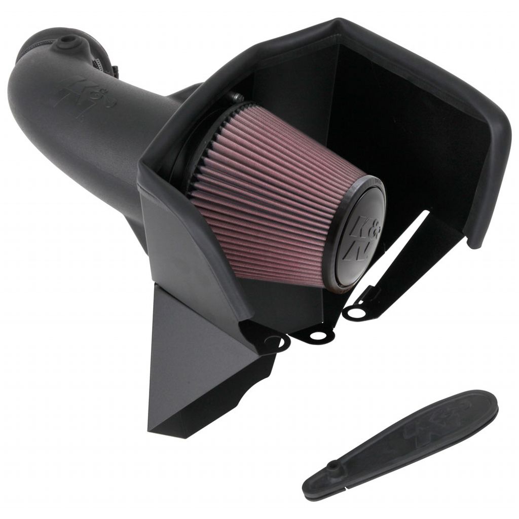 K&N 63-1579 Performance Air Intake System AIRCHARGER; JEEP GRAND CHEROKEE TRACKHAWK V8-6.2L F/I, 2018-2019 Photo-0 