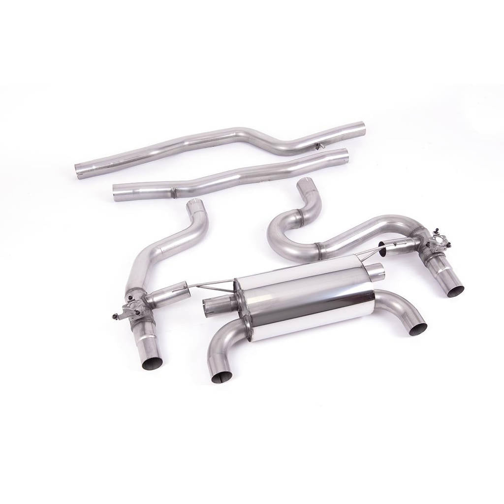 MILLTEK SSXBM1140 Equal Length Back System w. Polished tips BMW M2 Competition (F87) GPF/OPF Photo-0 
