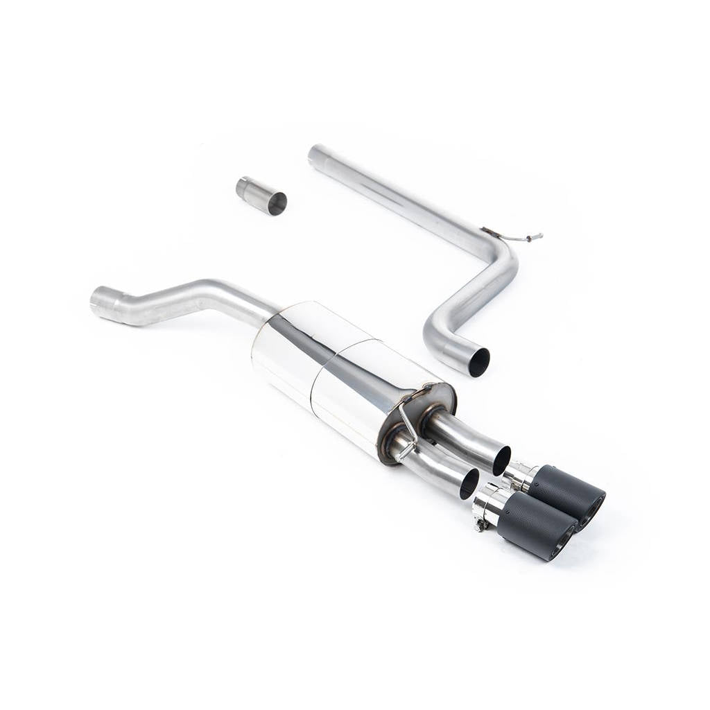 MILLTEK SSXVW560 Cat-back 90mm Carbon Jet VW Polo GTI 2.0 TSI (AW - 5 Door) - Non GPF/OPF Models Only Photo-0 