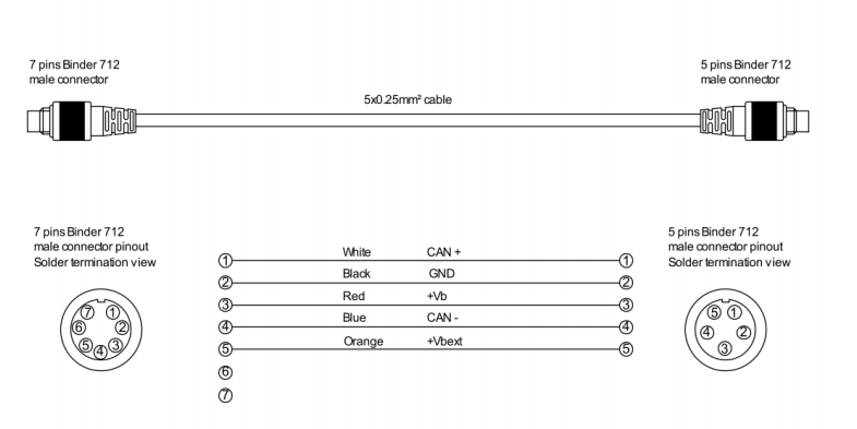 AIM V02566070 2 m CAN harness Photo-2 