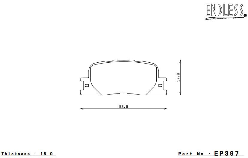 ENDLESS EP397MA45B Brake pads Photo-0 