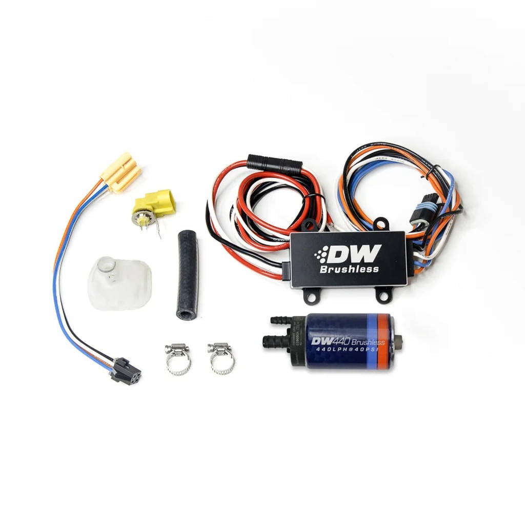 DEATSCHWERKS 9-441-C102-0905 440lph in-tank brushless fuel pump + single/dual speed controller FORD Mustang GT 2005-10 Photo-0 