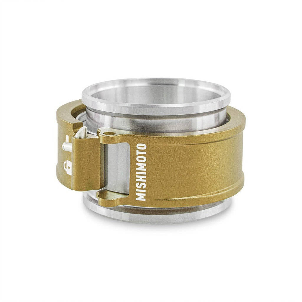MISHIMOTO MMCLAMP-QD-25GD 2.5" Quick Release Clamp Assembly, Gold Photo-1 