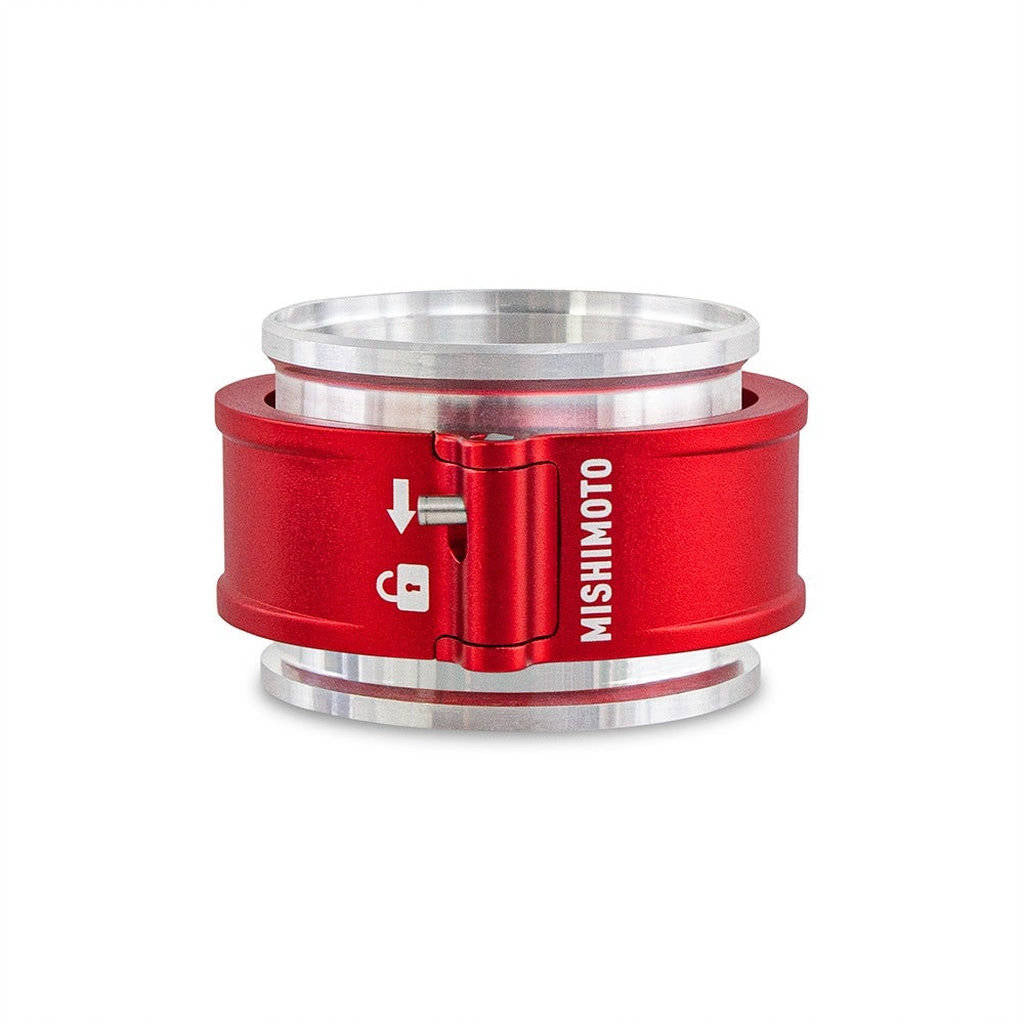 MISHIMOTO MMCLAMP-QD-25RD 2.5" Quick Release Clamp Assembly, Red Photo-0 