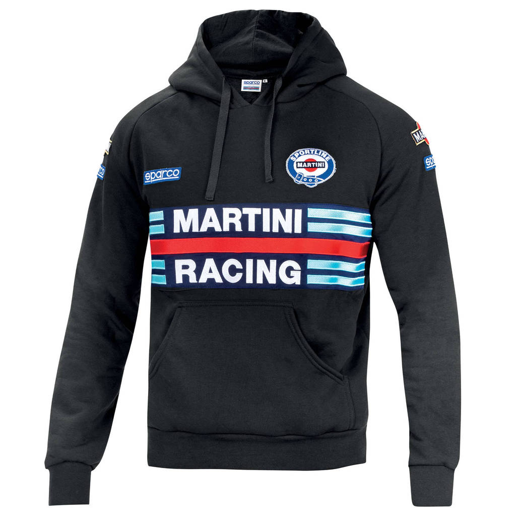 SPARCO 01279MRNR1S HOODIE MARTINI RACING, black, size S Photo-0 