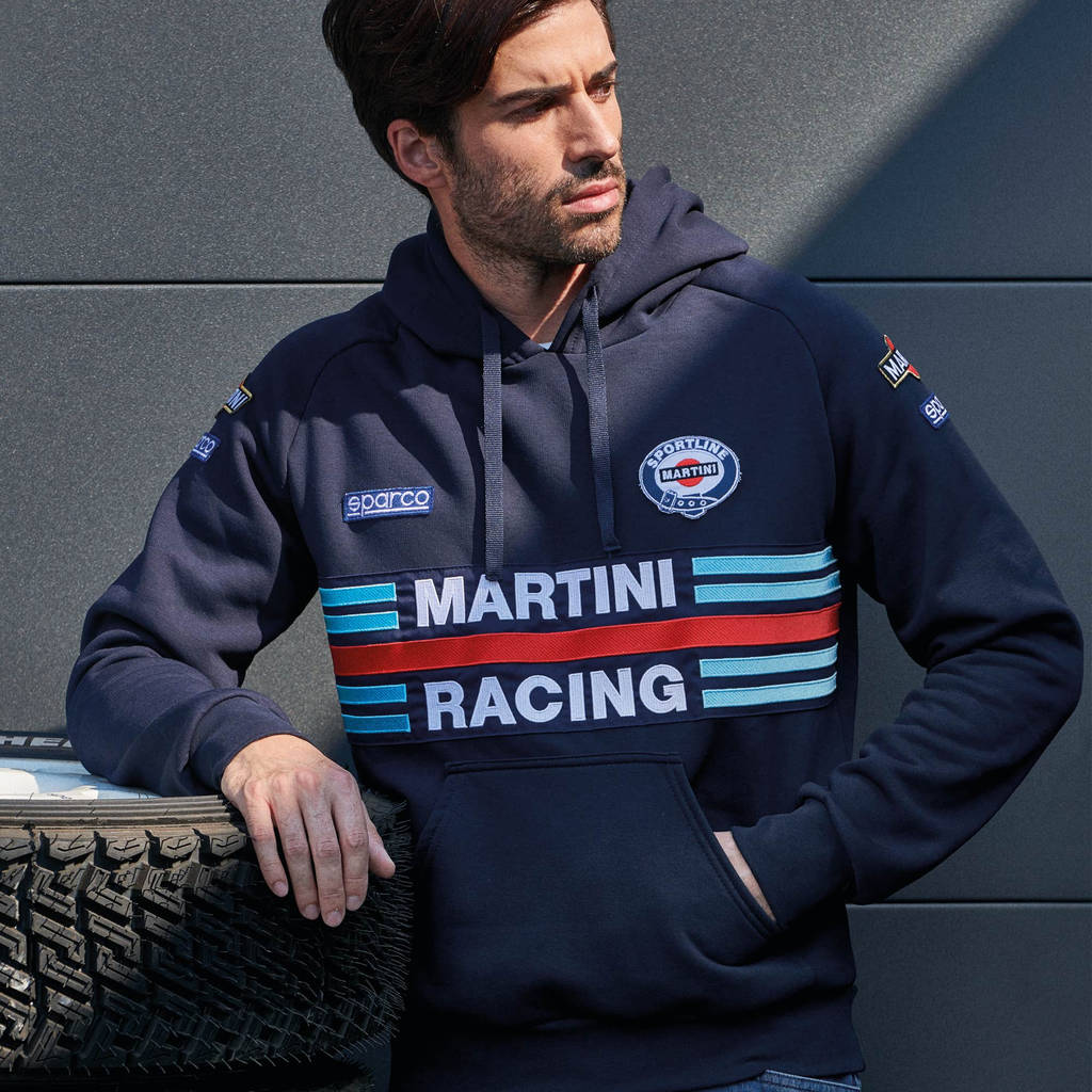 SPARCO 01279MRBM4XL HOODIE MARTINI RACING, navy blue, size XL Photo-2 