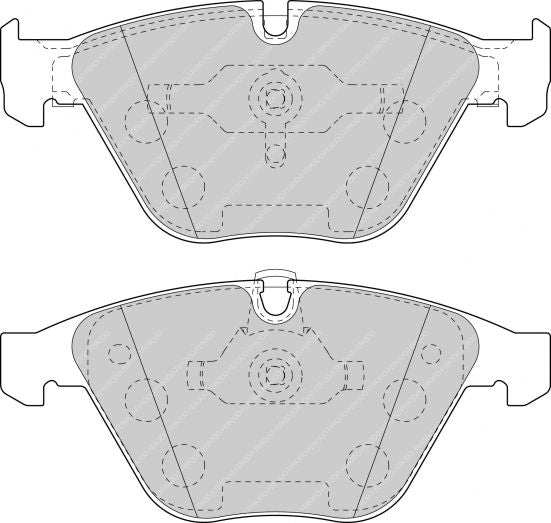 FERODO FCP1625H Front Brake Pads DS2500 for PORSCHE Cayenne (955) / VW Touareg (7L) Photo-0 