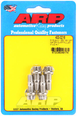 ARP 400-3216 Water Pump Pulley Stud Kit 5/16-24 X 1.250˝. ARP Stainless. polished. 12pt Photo-0 