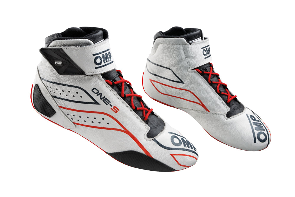 OMP IC0-0822-A01-020-37 (IC/82202037) ONE-S my2020 Racing shoes, FIA 8856-2018, white/red, size 37 Photo-0 