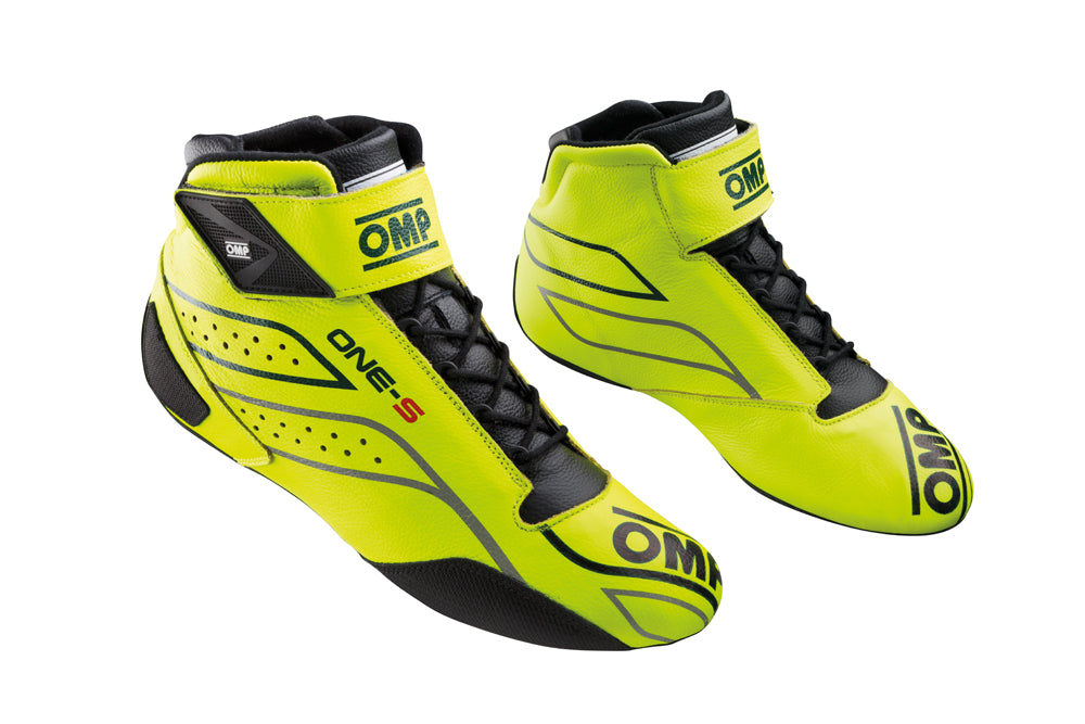 OMP IC0-0822-A01-099-43 (IC/82209943) ONE-S my2020 Racing shoes, FIA 8856-2018, yellow fluo, size 43 Photo-0 