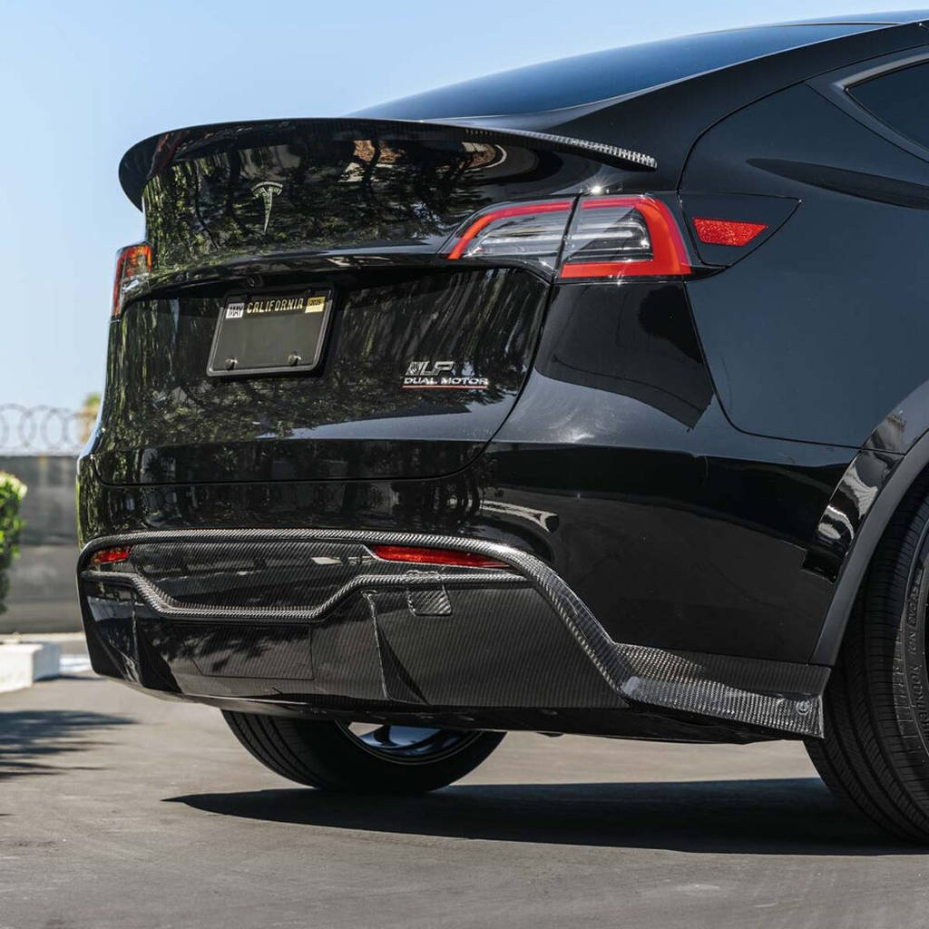 UNPLUGGED PERFORMANCE UP-MY-325-1.1 High Efficiency Trunk Spoiler, Autoclaved Dry Carbon, Gloss Clear for TESLA Model Y Photo-3 