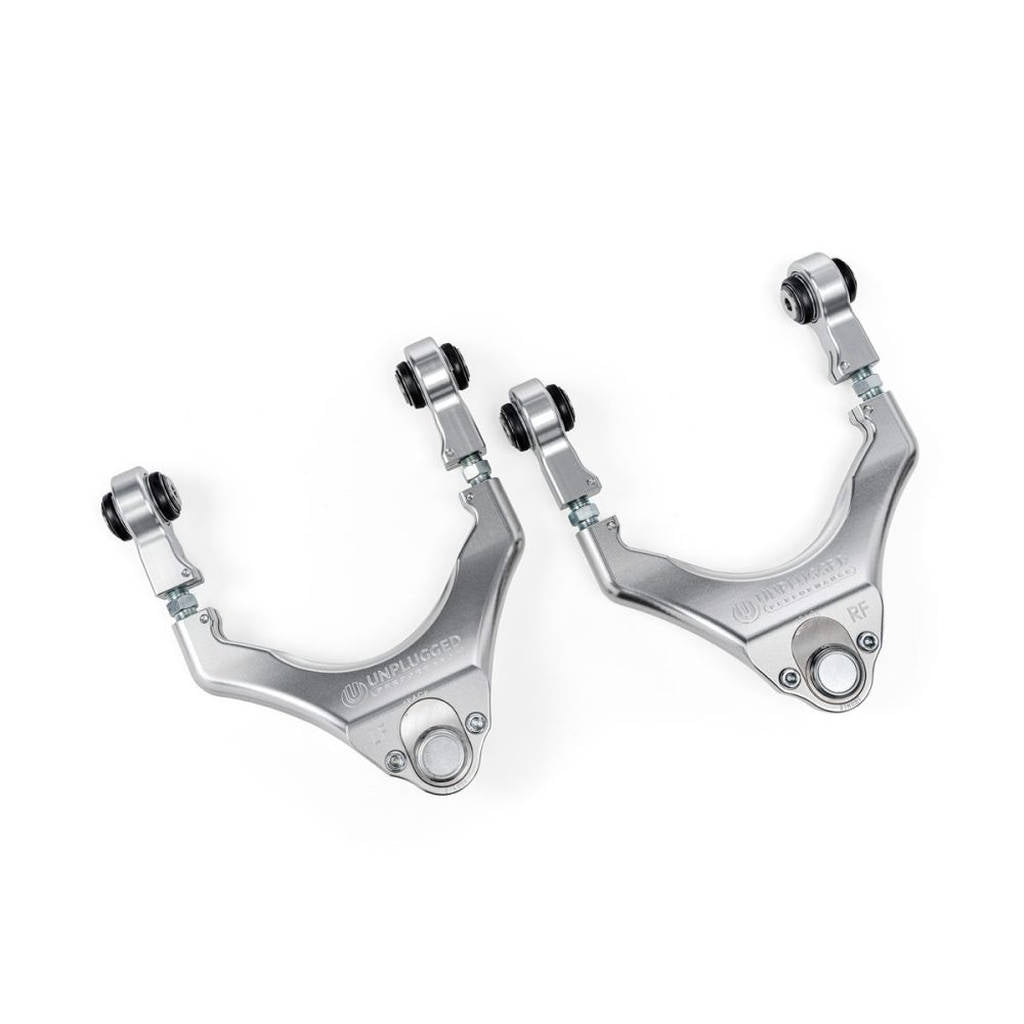 UNPLUGGED PERFORMANCE UP-M3MY-315-1.4 Billet Adjustable Front Upper Control Arm Set - Ultimate Edition for TESLA Model 3 / Model Y Photo-0 