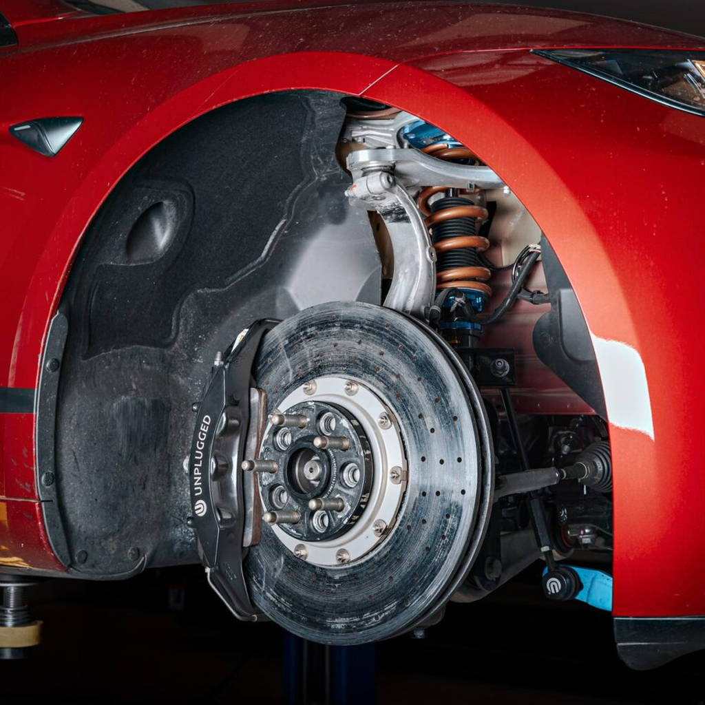 UNPLUGGED PERFORMANCE UP-M3MY-315-1.4 Billet Adjustable Front Upper Control Arm Set - Ultimate Edition for TESLA Model 3 / Model Y Photo-6 