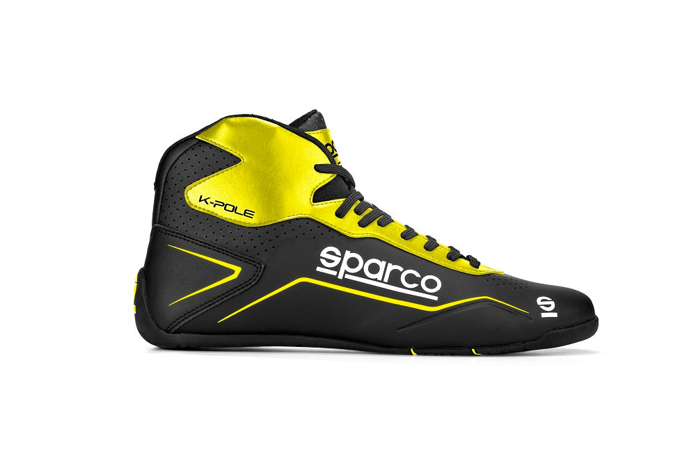 SPARCO 00126942NRGF K-POLE Karting shoes, black/yellow, size 42 Photo-0 