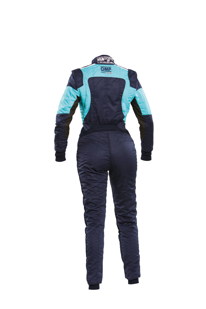 OMP IA0-1854-B02-248-38 (IA01854EW24838) FIRST ELLE Racing suit, FIA 8856-2018, blue/tiffany, size 38 Photo-1 